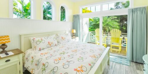 Master bedroom of vacation rental home in Anna Maria Island